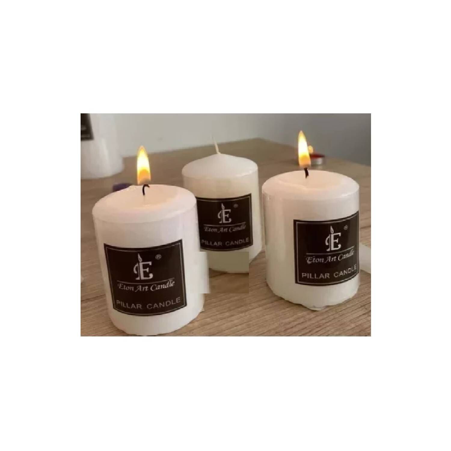 Pack De Velas Blancas 5x5 Cm image number 1.0