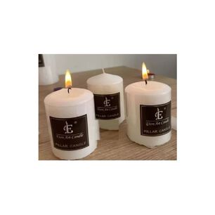 Pack De Velas Blancas 5x5 Cm
