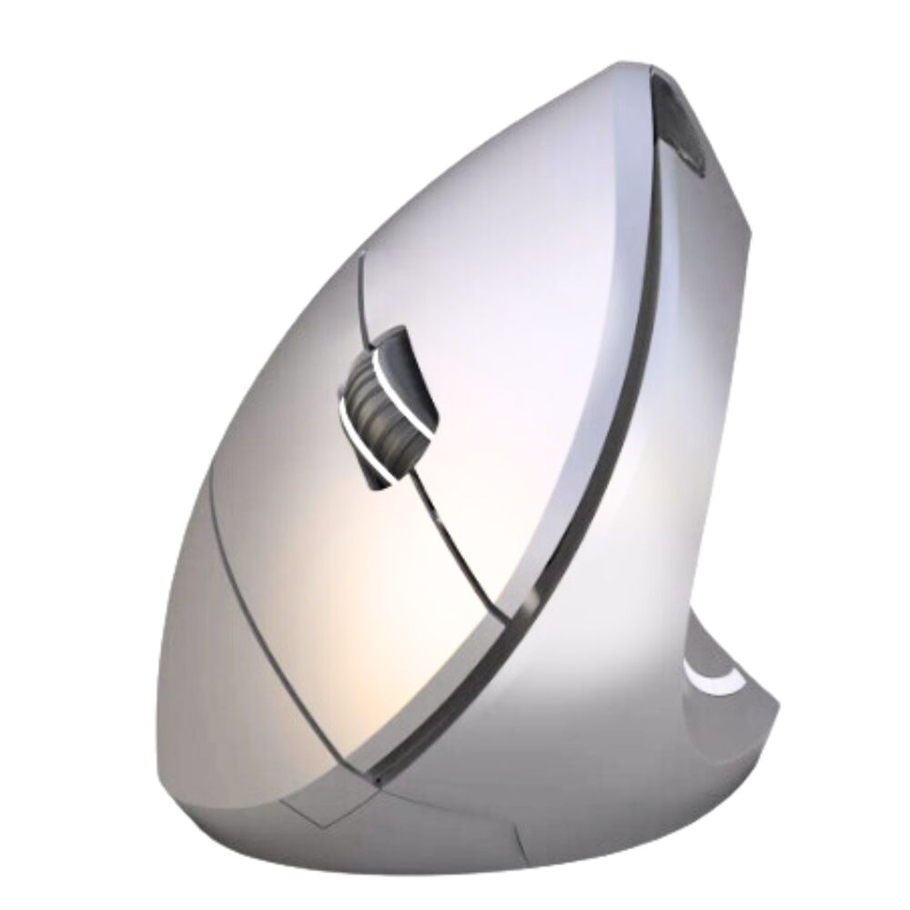 Mouse Vertical Ergonómico Inalámbrico Bt Recargable Gris image number 0.0