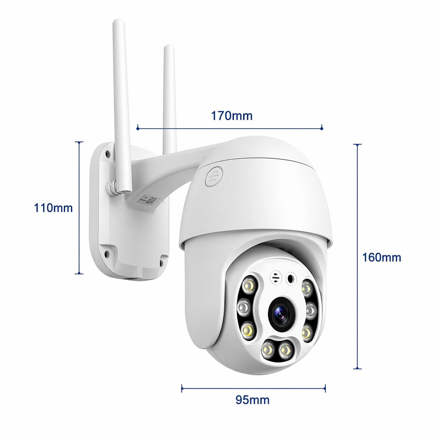 C&aacute;mara De Seguridad Rob&oacute;tica 1080p Ptz Wifi Waterproof Ip66 image number 5.0