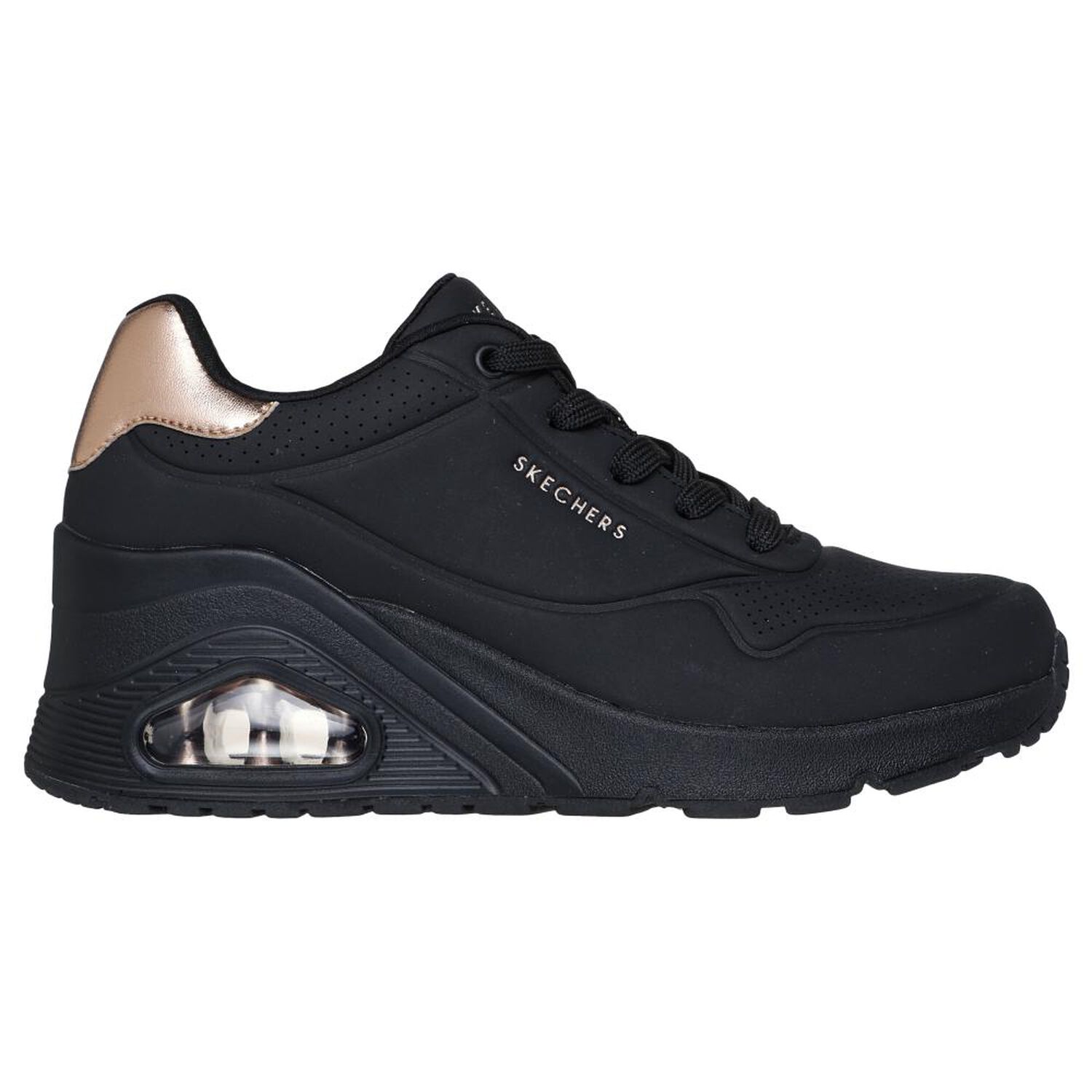 Zapatilla Urbana Mujer Skechers Uno Wedge - Hi Steps Bbk image number 0.0
