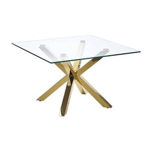 Mesa Madrid Gold Cuadrada 100x100 Cm