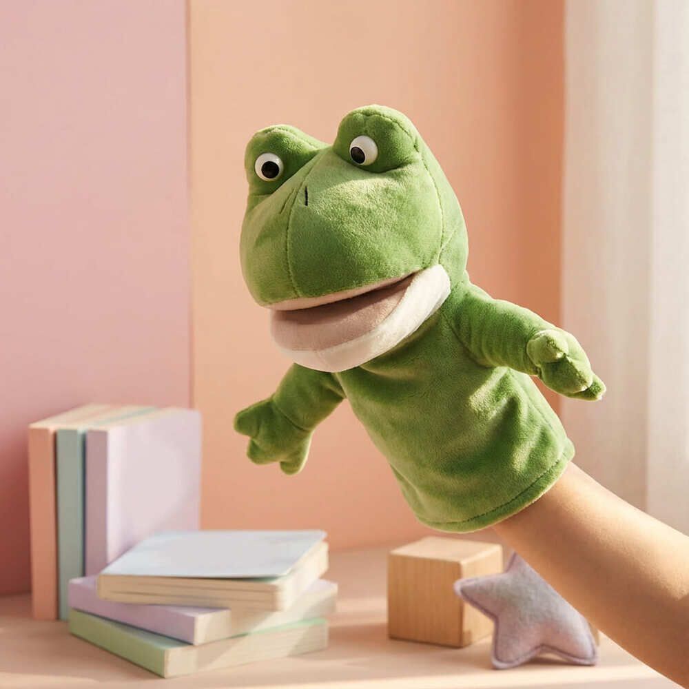 Peluche Titere Animal Zorro Vaca Leon Oveja Rana Lobo image number 3.0