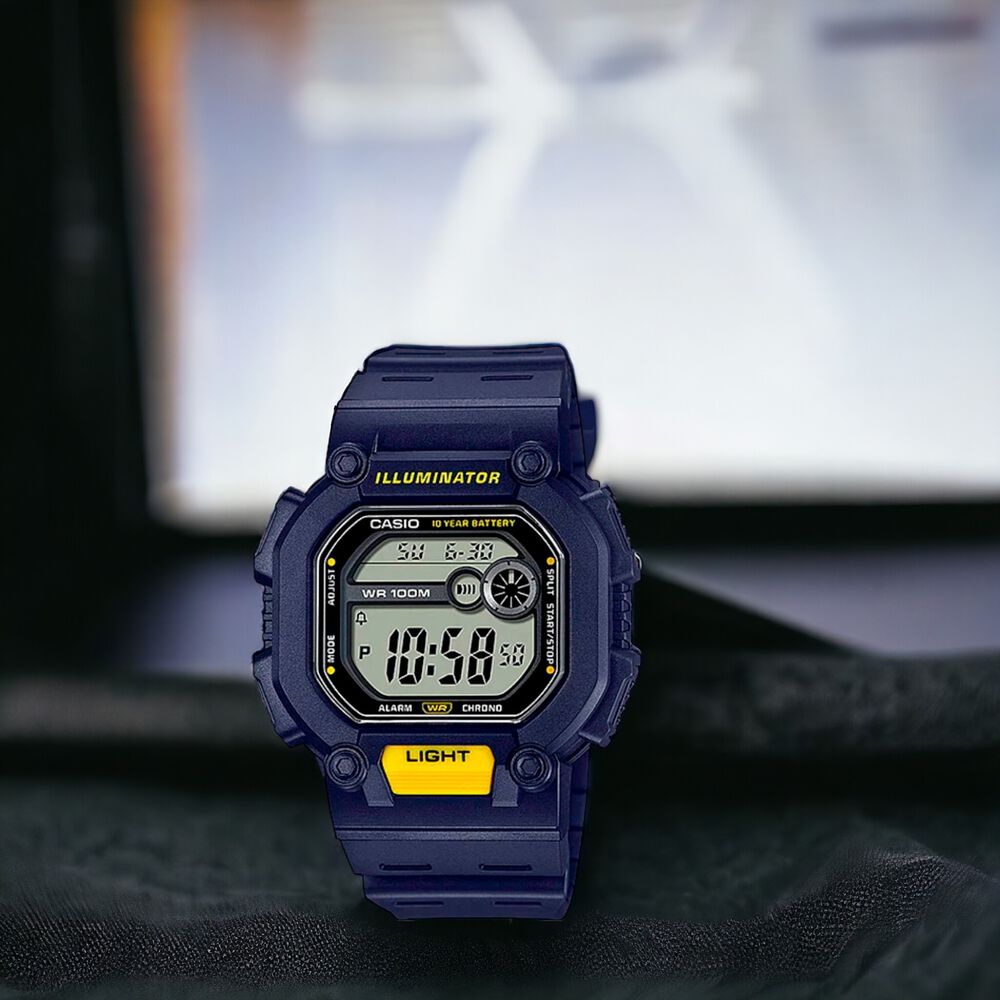 Reloj Casio De Hombre W-737h-2avdf Classic Line Digital Azul image number 1.0