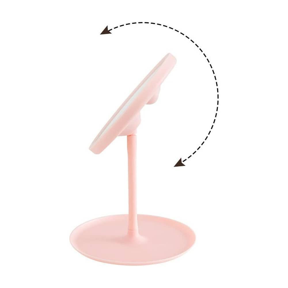 Espejo Con Luz Led Plegable Redondo Recargable image number 3.0
