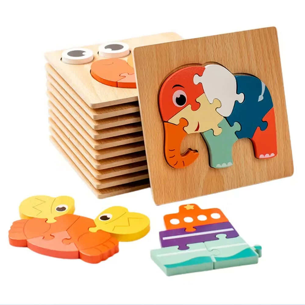 Puzzle Rompecabeza De Madera Encaje Didactico 15x15cm Ni&ntilde;os Tortuga image number 3.0