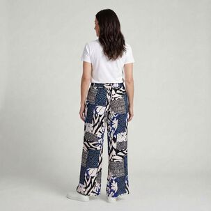 Pantal&oacute;n Full Print Tiro Medio Palazzo Mujer Geeps