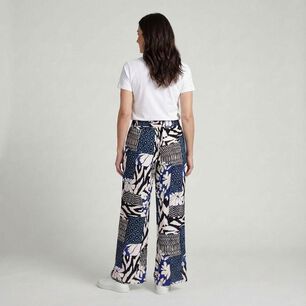 Pantal&oacute;n Full Print Tiro Medio Palazzo Mujer Geeps