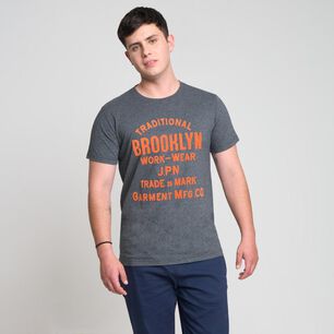 Polera Estampada Manga Corta Cuello Redondo Hombre Skuad