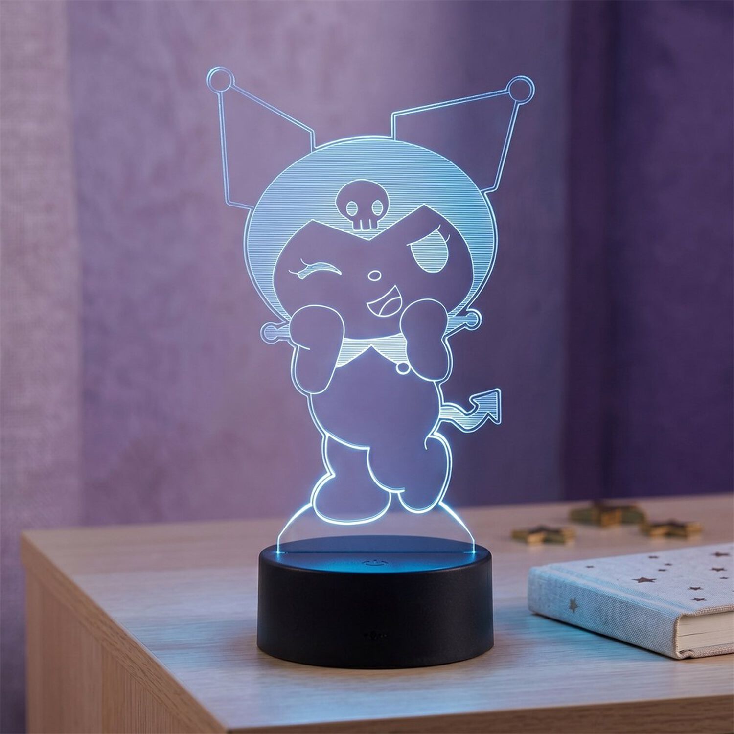 Lampara 3d Kuromi Onegai My Melody Kawaii image number 0.0