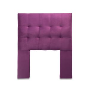 Respaldo Alicante Con Patas Felpa 1 Plaza Morado