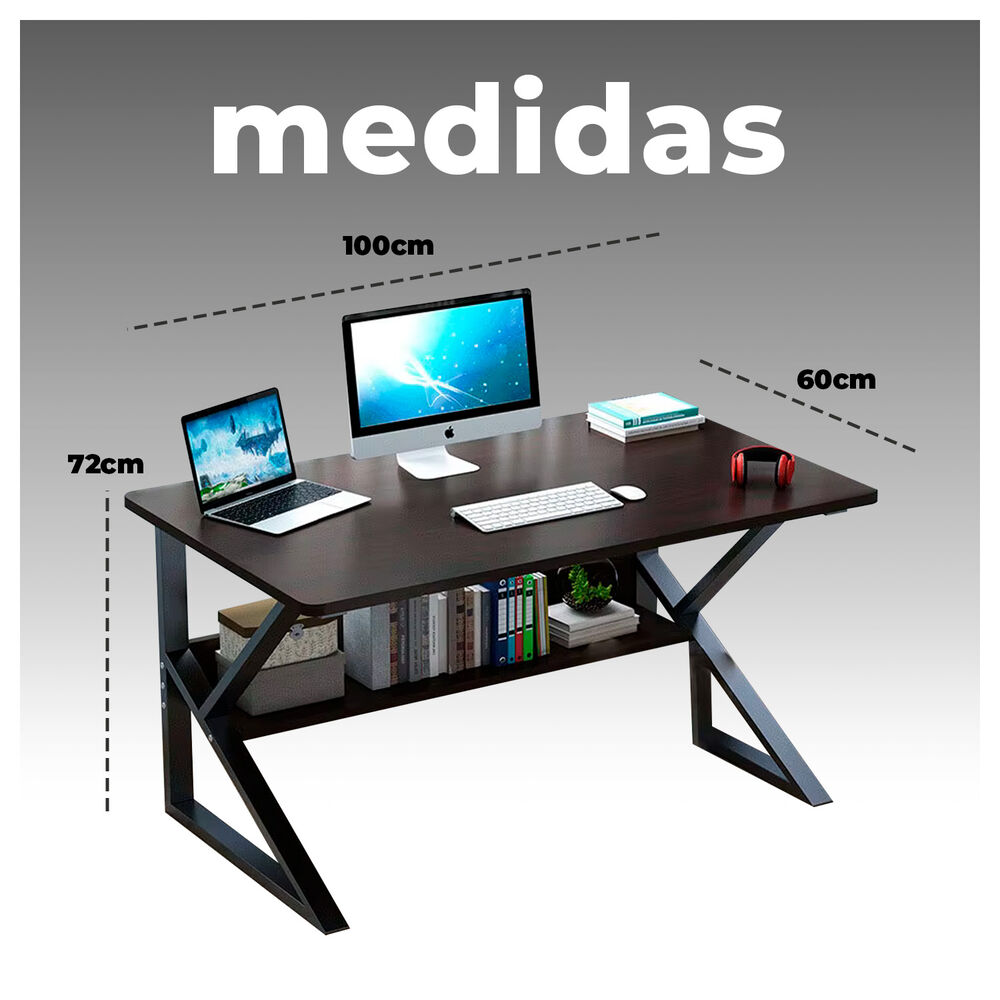 Mesa Escritorio De Metal Moderna Compacta Y Resistente image number 5.0