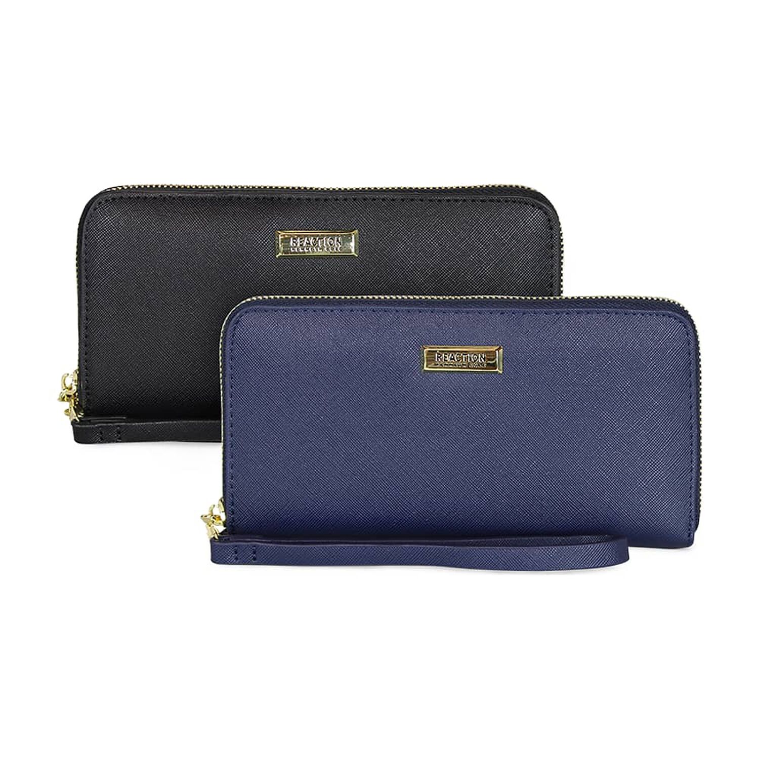 2 Billeteras De Mujer Jaeda Negra Y Azul Kenneth Cole image number 0.0