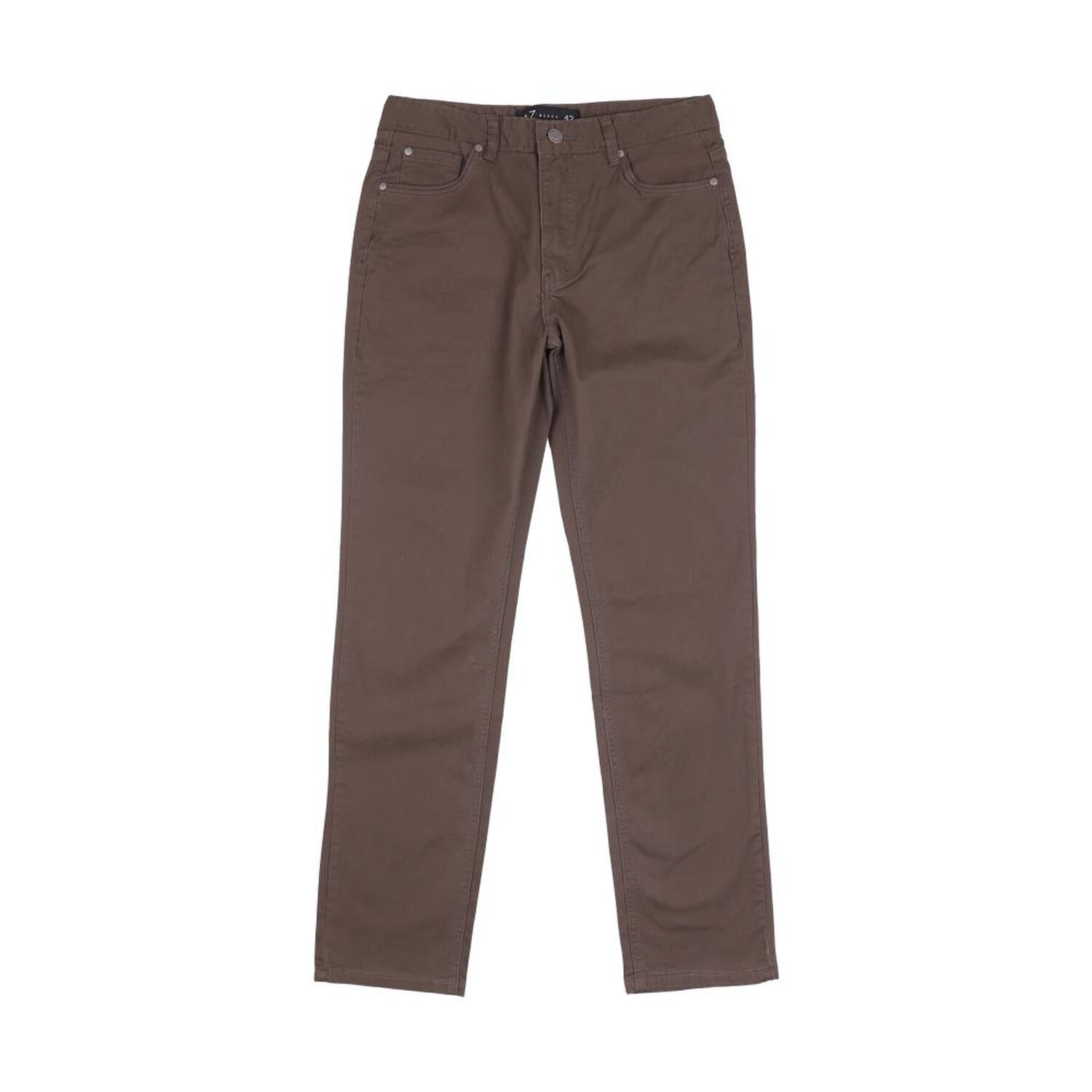 Pantal&oacute;n Liso Tiro Medio Slim Fit Hombre Az Black image number 0.0