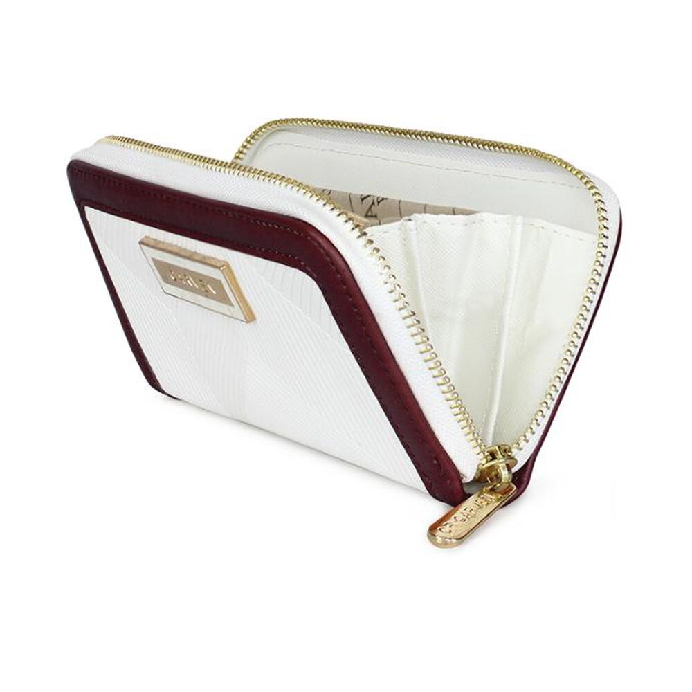 Billetera Mujer Greta Blanca Y Burdeo Carven Paris image number 1.0