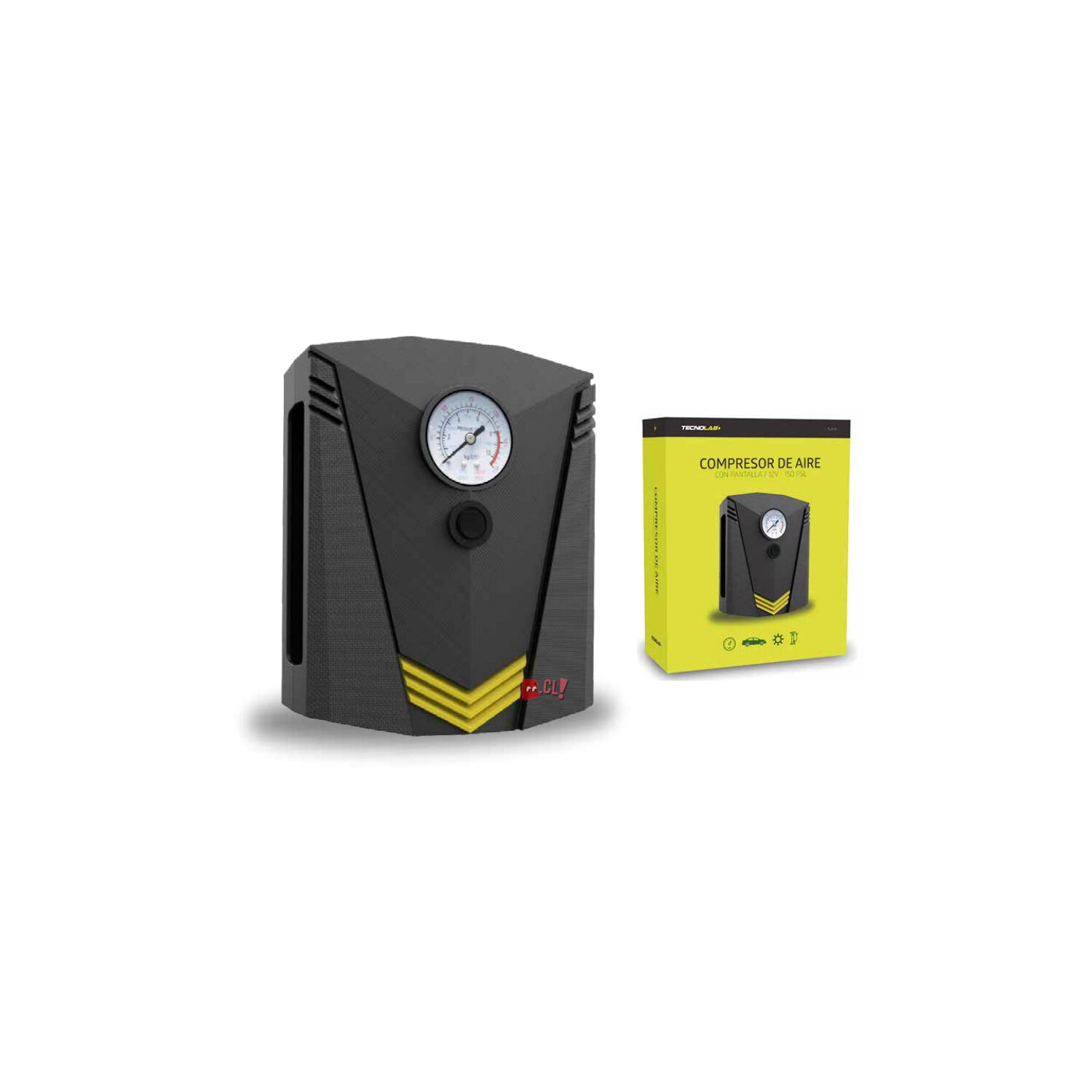 Compresor De Aire Port&aacute;til 150psi De 120w Para Autos - Ps image number 2.0