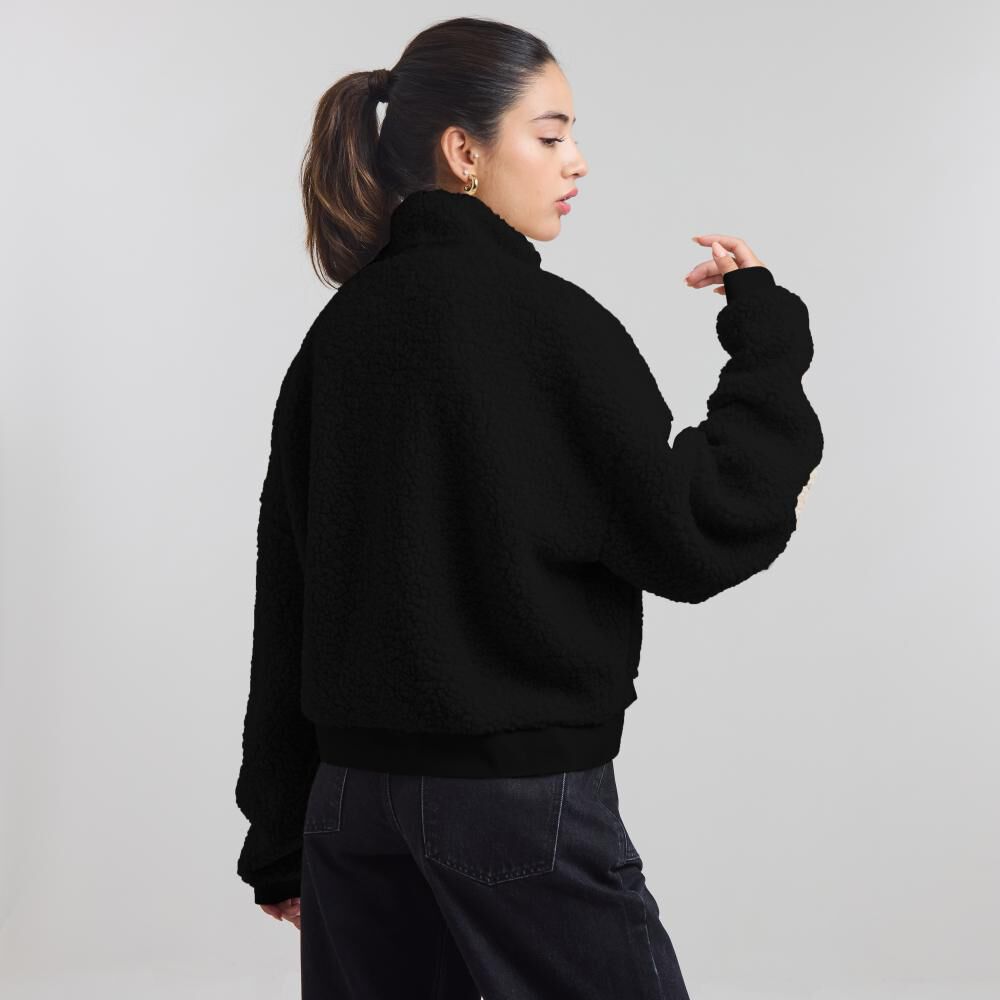 Chaqueta Corderito Regular Cuello Alto Mujer Freedom image number 1.0