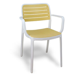Silla Terraza Plástica Sahara Blanca