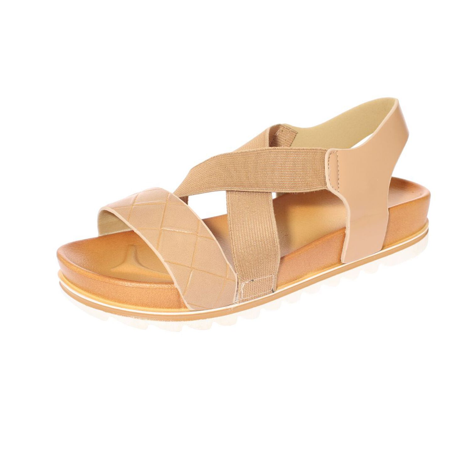 Sandalia Plataforma Beige V&iacute;a Franca Art. 52109b40903beige image number 0.0