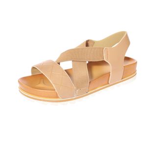 Sandalia Plataforma Beige V&iacute;a Franca Art. 52109b40903beige