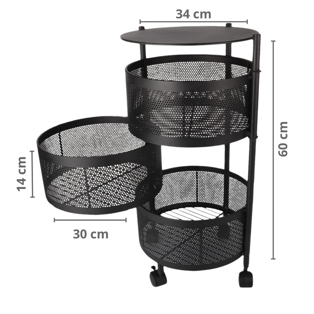 Organizador Para El Hogar Estante Cocina Baño Living 3 Niveles image number 1.0