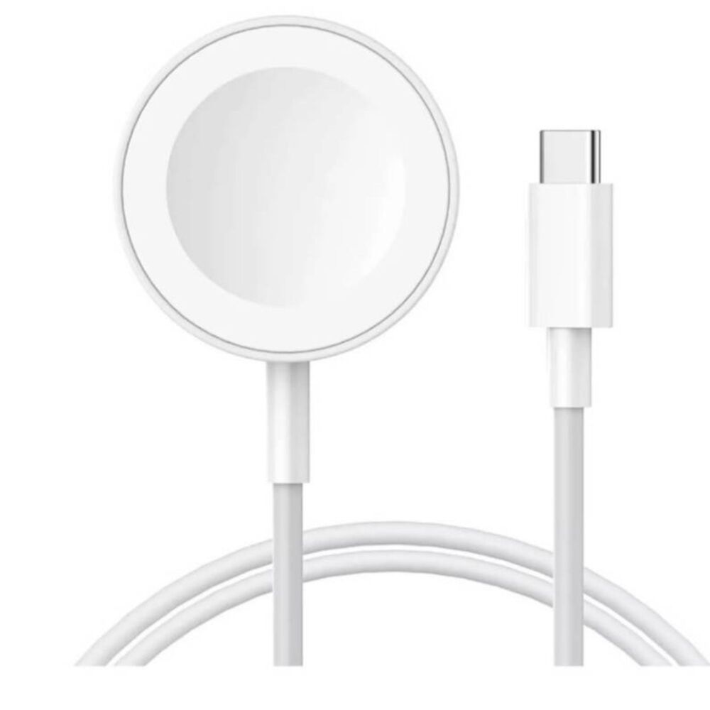 Cargador Magn&eacute;tico Compatible Reloj Apple Watch Usb Tipo C 1m Blanco image number 2.0