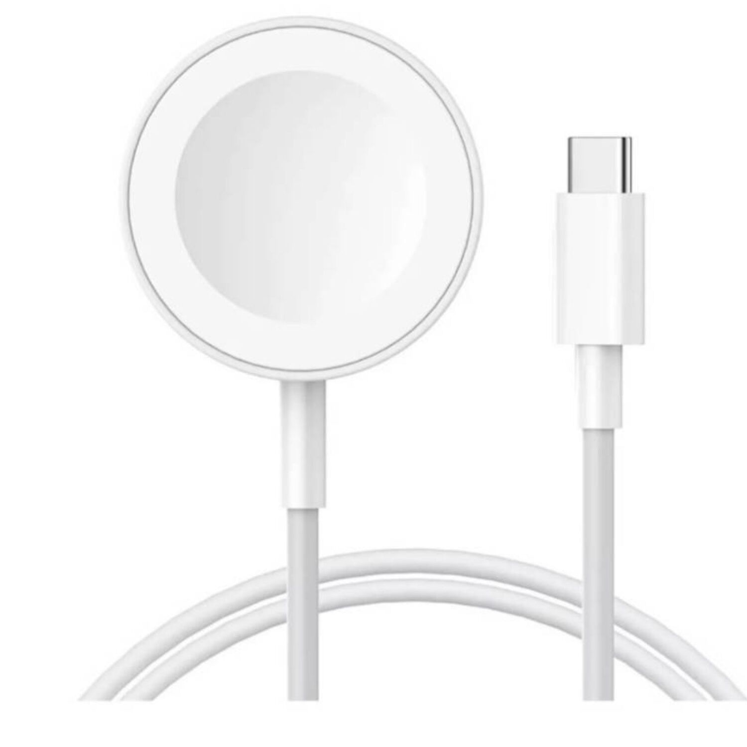 Cargador Magn&eacute;tico Compatible Reloj Apple Watch Usb Tipo C 1m Blanco image number 2.0