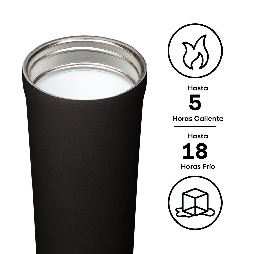Vaso Térmico Hermético Commuter 500ml Matte Black image number 8.0