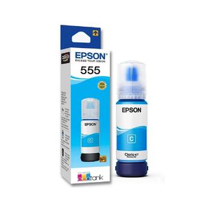 Tinta Botella Epson T555 Color Cian De 70ml