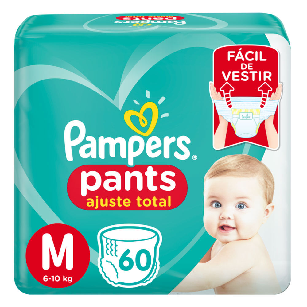 Pañales Desechables Pampers Pants Talla M 60 Unidades image number 1.0