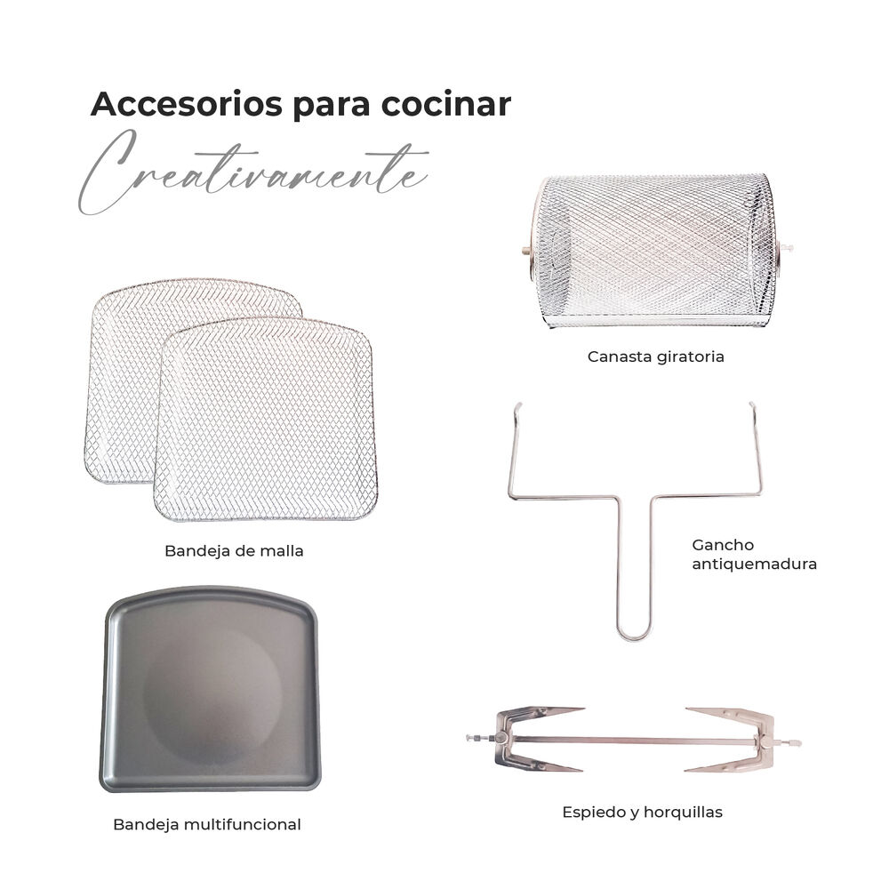 Freidora De Aire Max Edition 12 Litros Kitchen-it image number 6.0