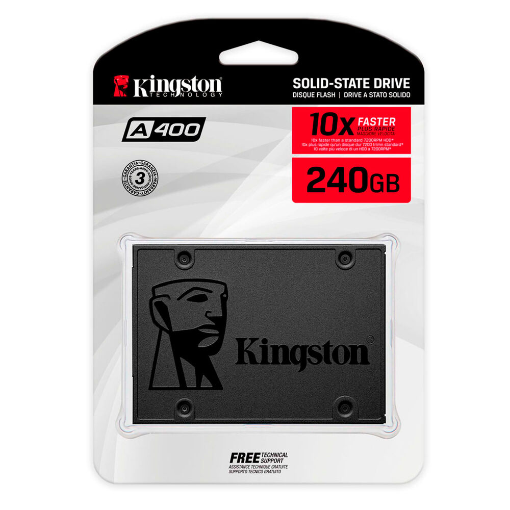 Disco Solido Ssd Interno Kingston A400 240gb 6gb/s 500mb/s image number 0.0
