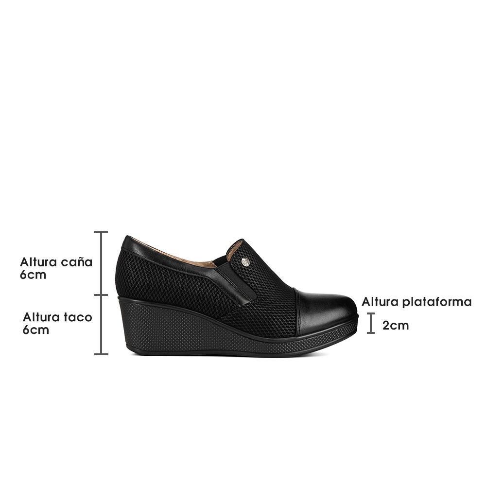 Mocasin Negro Formal Mujer Weide Jml01 image number 4.0