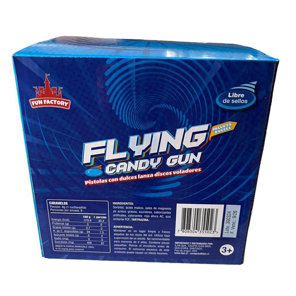 Pack 9 Juguetes + Dulce Sorpresa Cumpleaños Flying Candy Gun image number 7.0