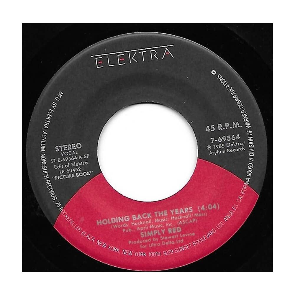 Simply Red - Holding Back The Years | 7" Single Usado image number 0.0