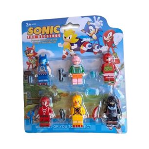 Juguete Figuras Set Sonic 6 Piezas Accesorios