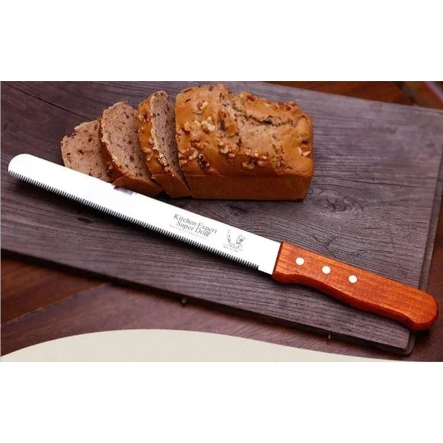 Set 12 Cuchillo Para Cortar Pan Queque Bizcocho Reposteria image number 3.0