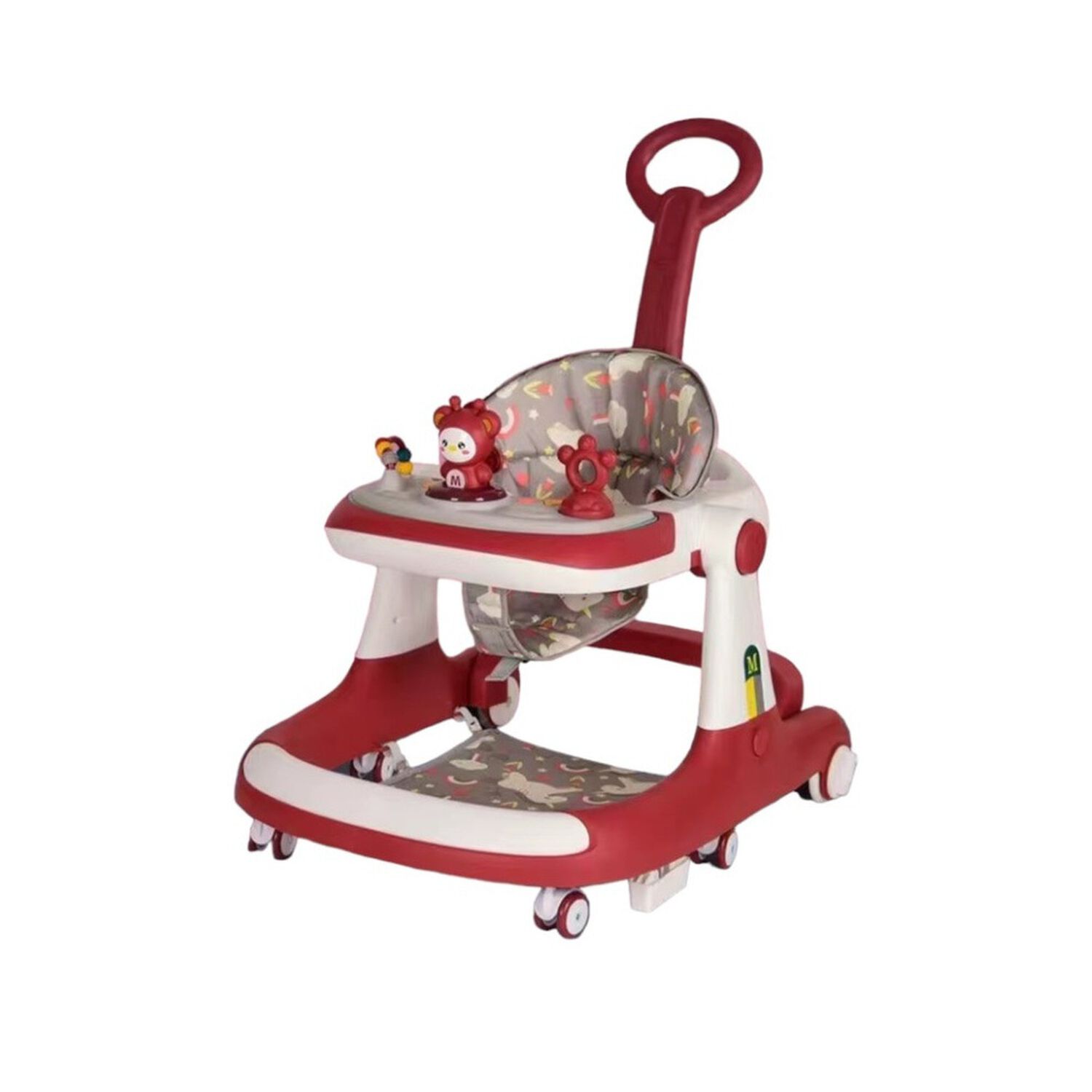 Andador Caminador 5 En 1 Con Apoya Pies Lubabycas Rojo image number 1.0