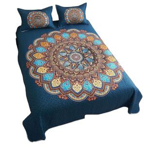 Cubrecama Quilt De Verano 2 Plazas + 2 Funda Medida 230x250cm