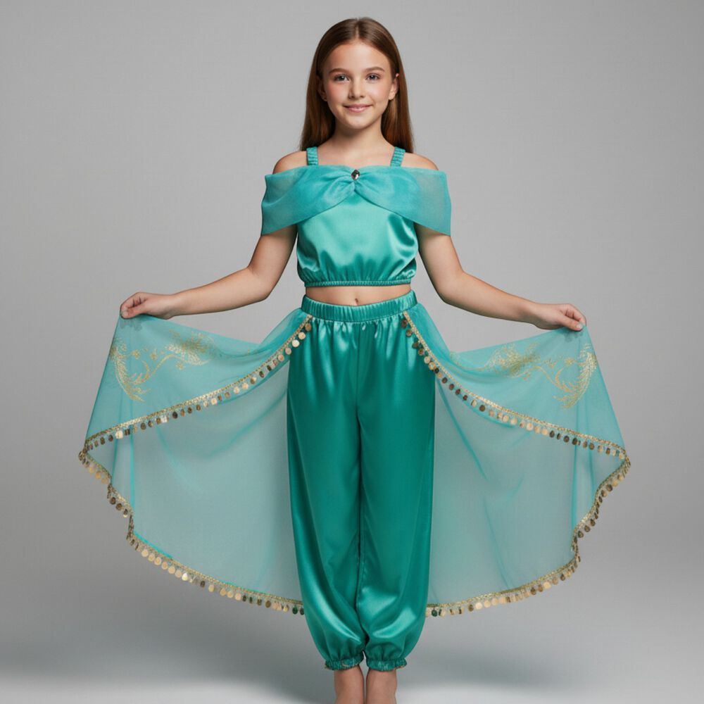 Disfraz Princesa Jasmine, Jazmin Aladdín, Cosplay Niña image number 4.0