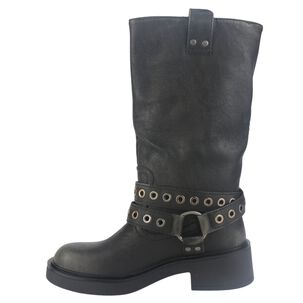 Botin Chalada Mujer Biker-6 Negro Casual