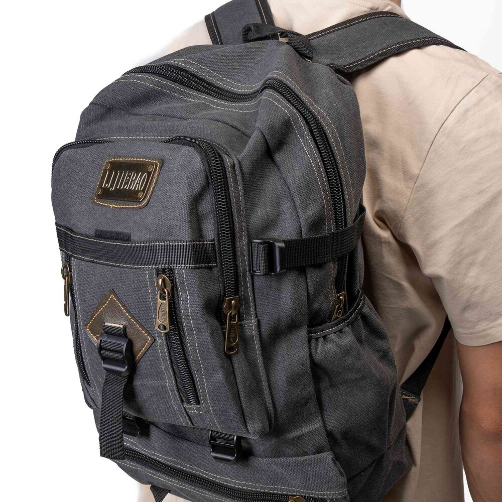 Mochila Vintage Jeans Gris Chinitown image number 2.0