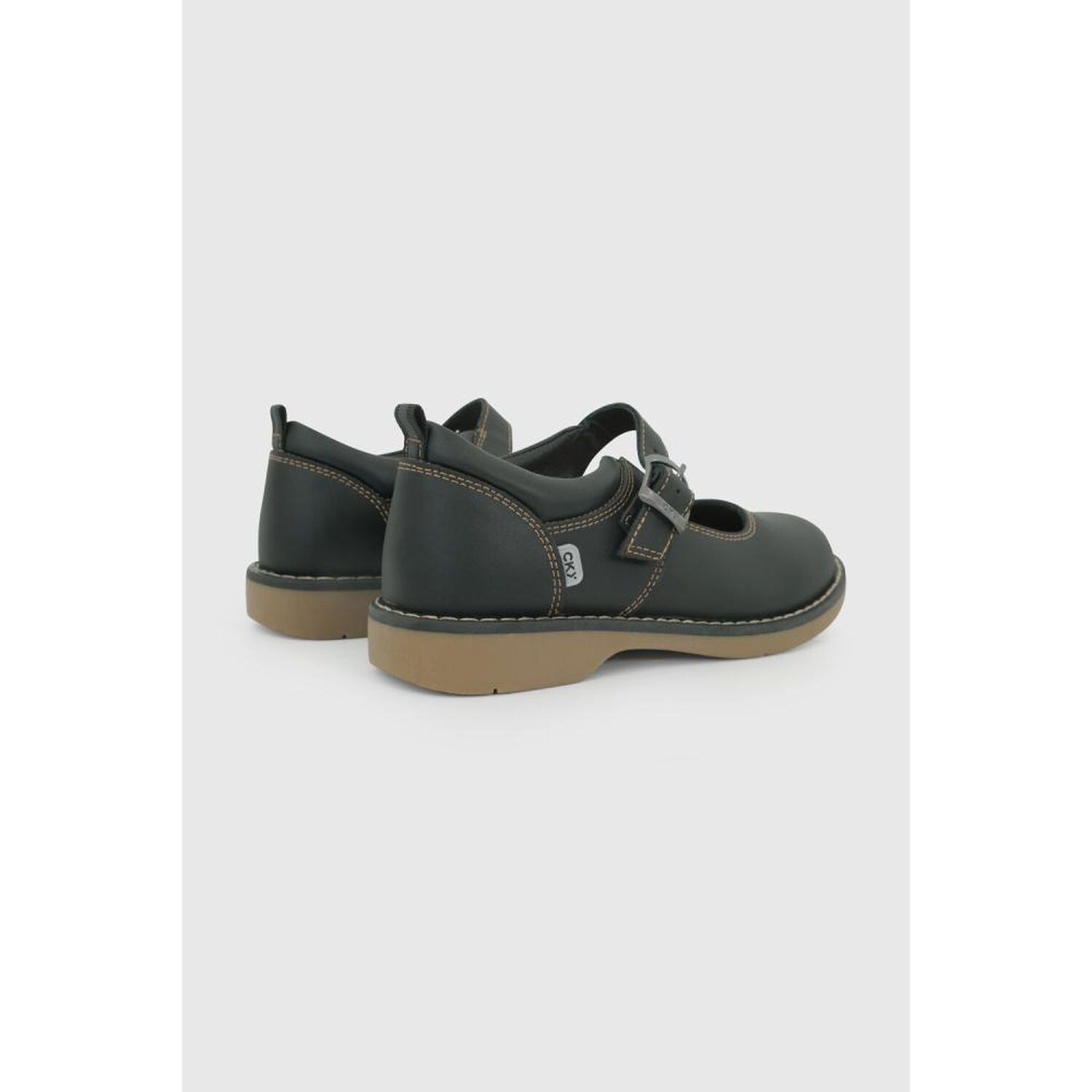 Zapato Escolar Mujer Colloky Reina Boca Hebilla Mantequilla Negro image number 4.0