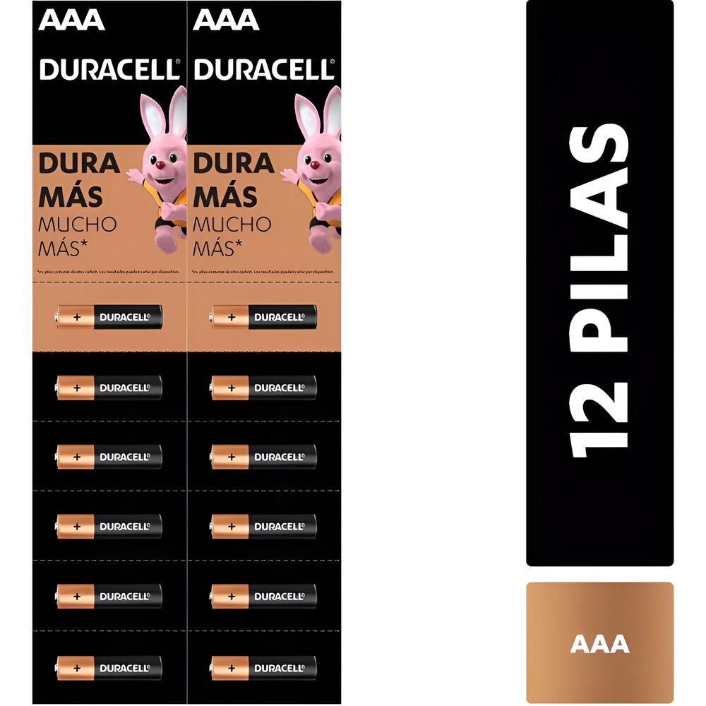 Pack 12 Pilas Duracell Aaa Alcalina De Larga Duración image number 6.0