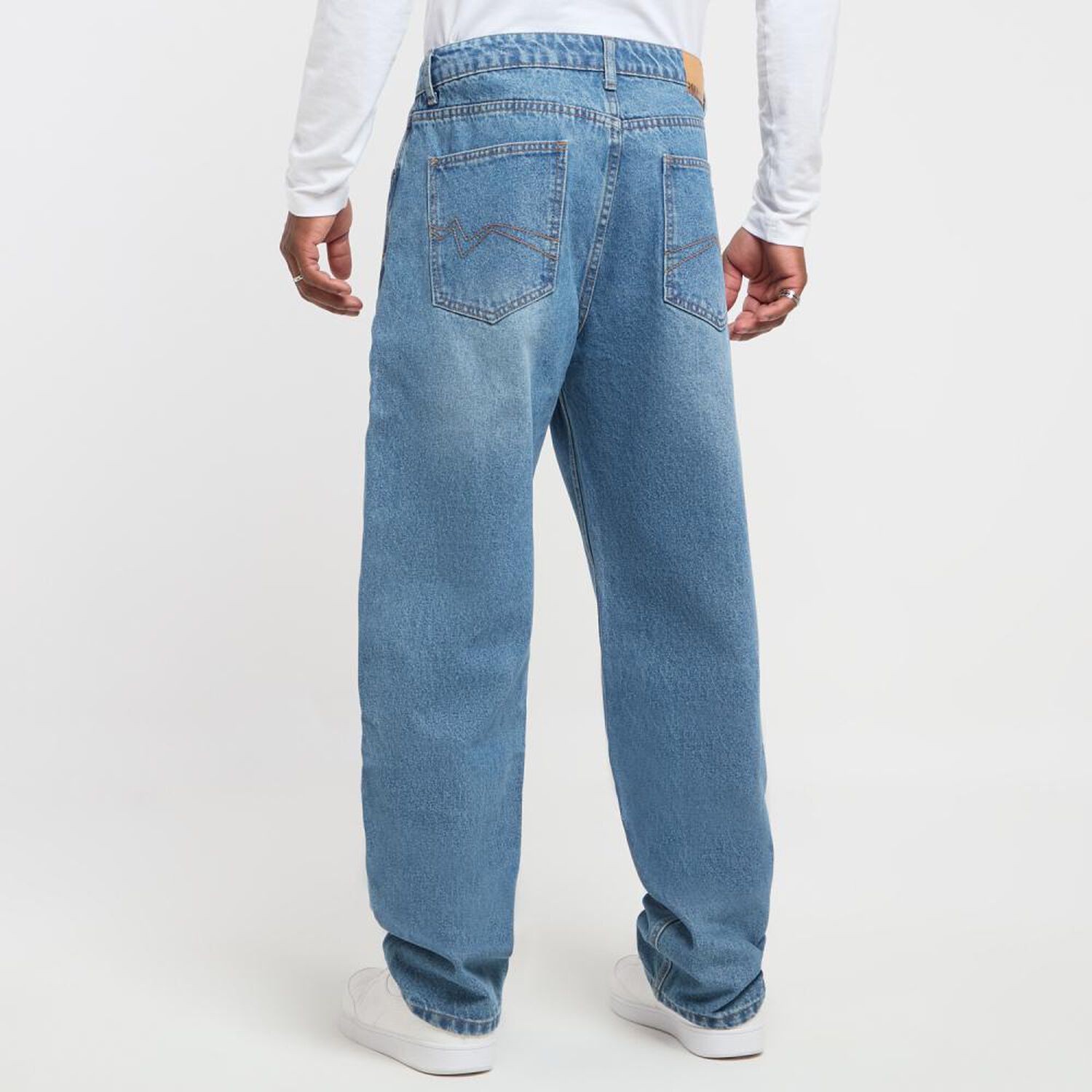 Jeans Lavado Tiro Medio Baggy Hombre Rolly Go image number 3.0