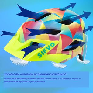 Casco Bicicleta Ni&ntilde;os Sifvo Multicolor