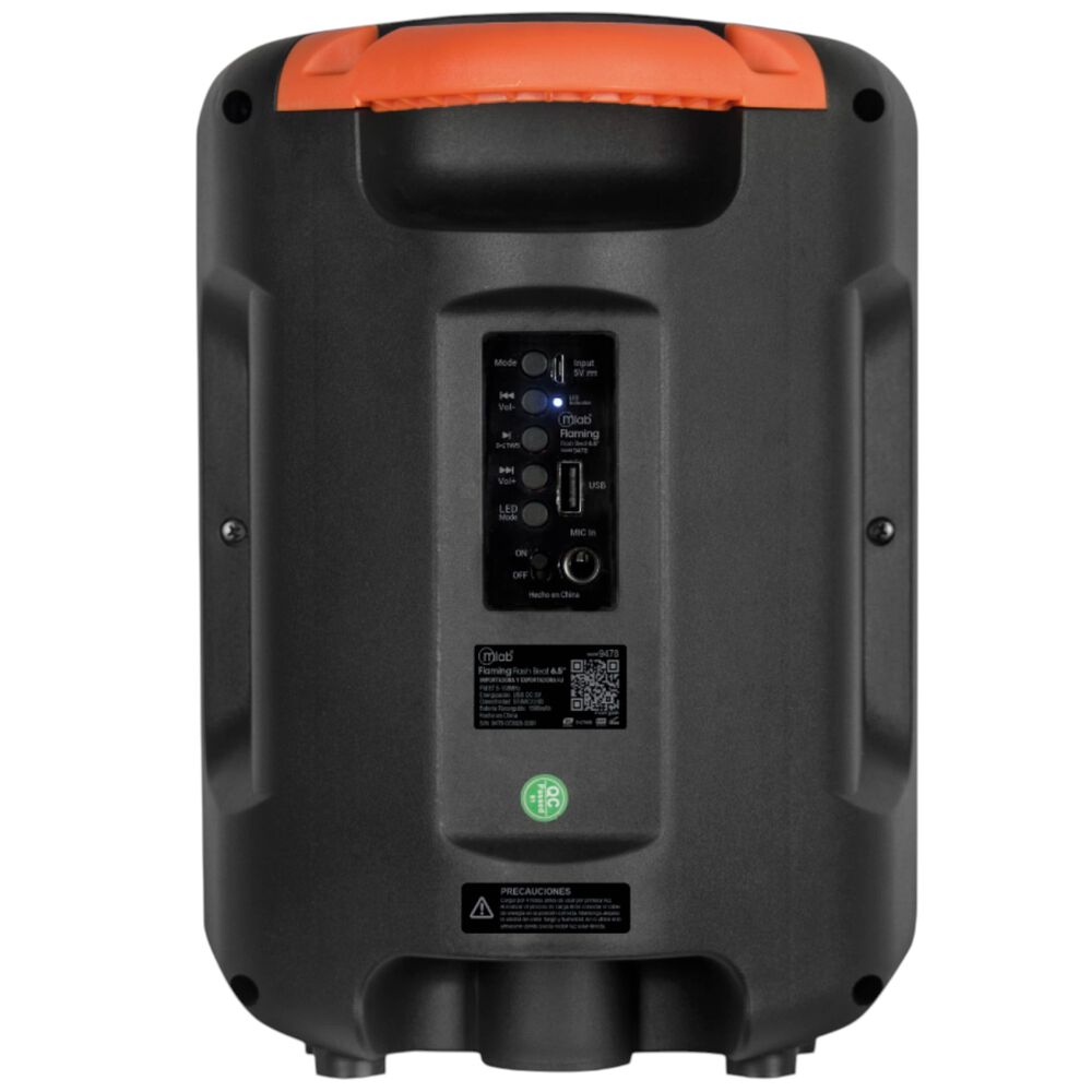 Parlante Bluetooth Flaming Flash Full Rgb Llightning 20w Rms image number 5.0