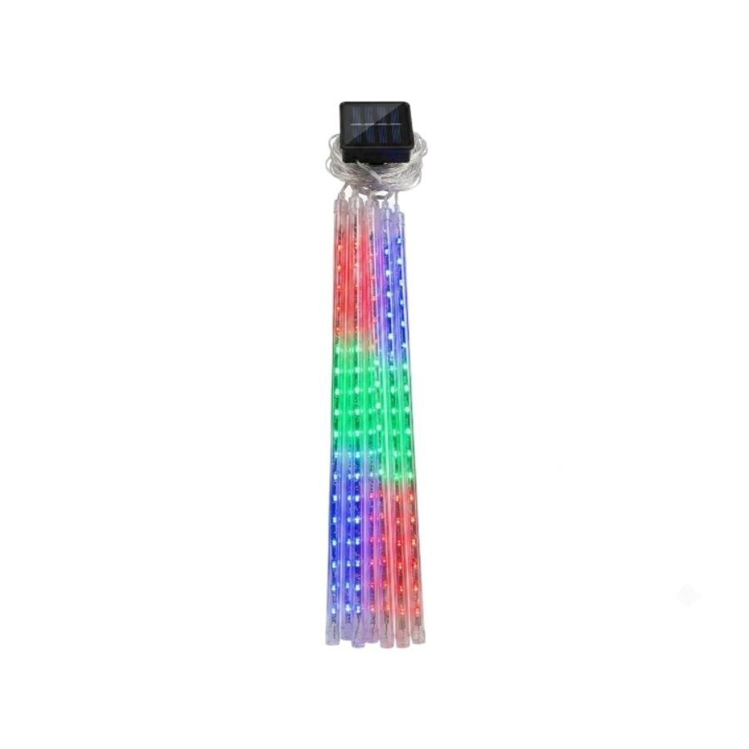 Luces Led Lluvia De Meteoros Navidad Cascada Tubos Multicolor image number 0.0