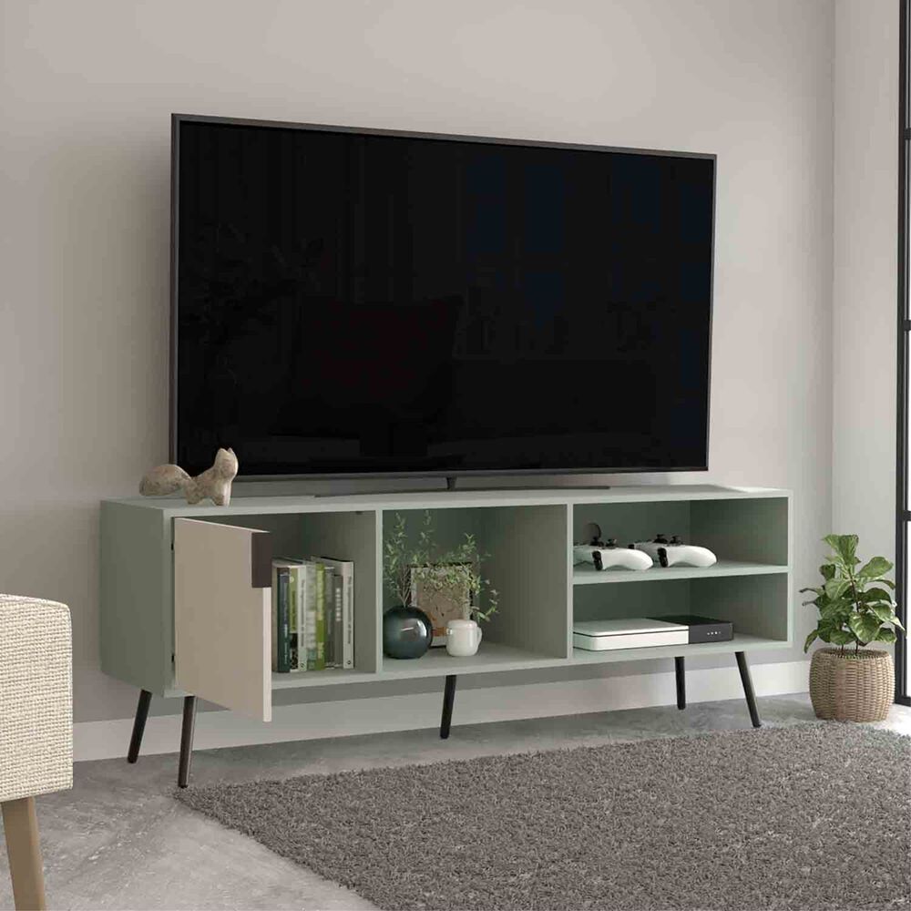 Rack Tv 65" Con 1 Puerta Abatible 58x160x40 Cm image number 8.0