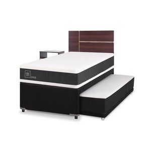 Div&aacute;n Cic New Ortopedic / 1.5 Plaza / 1 Plaza + Set De Maderas